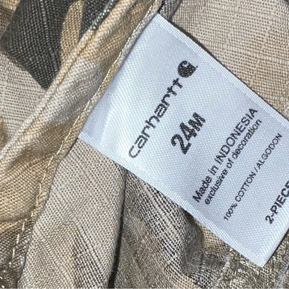 Carhartt boys camo overall shortall romper sz 24m - Picture 3 of 3